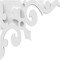 Ekena Millwork Whitman Architectural Grade PVC Corbel, 1 7/8"W X 18"D X 18"H CORP01X18X18WH - alternate 4